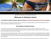 Tablet Screenshot of giantessisland.com